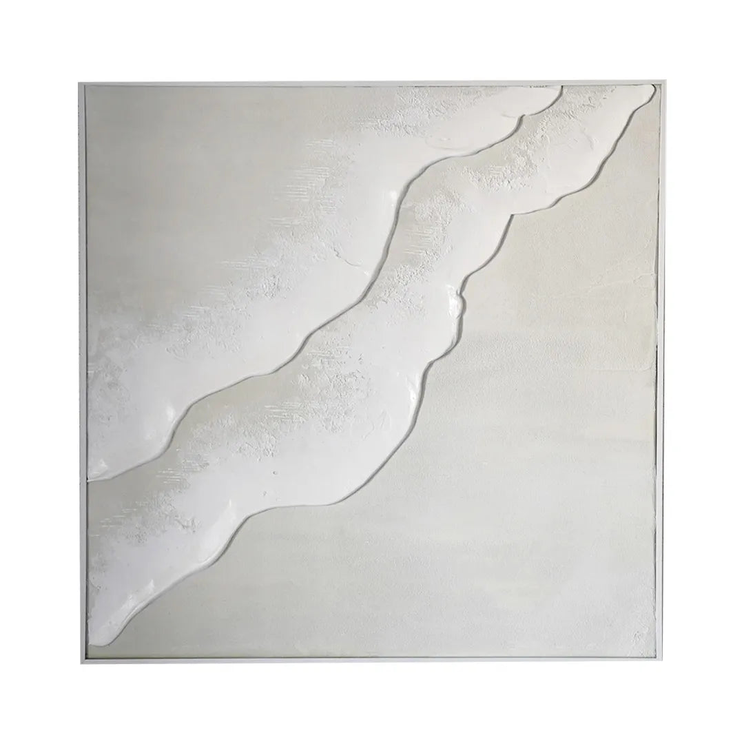 【Beach 60×60cm】ミルクティー 海の絵